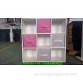 Nine Cube Bookcase para niños con cajones no waven